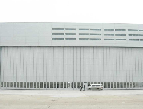 Round The Corner Hangar Door Buy Side Transfer Hangar Door