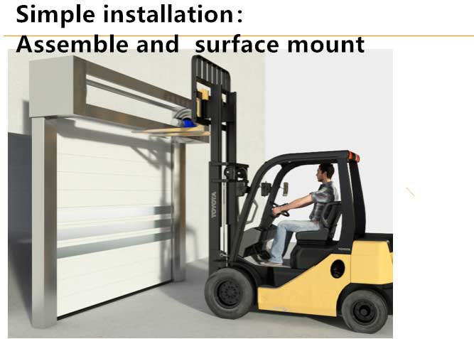 Aluminum Rapid Door Installation