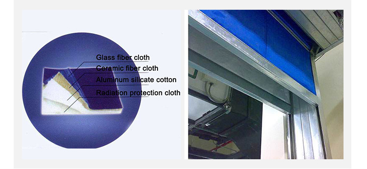 fabric fire roller shutter curtain