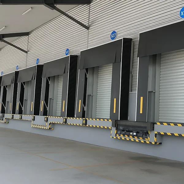 Hydraulic dock leveler sponge dock leveler vehicle restraint